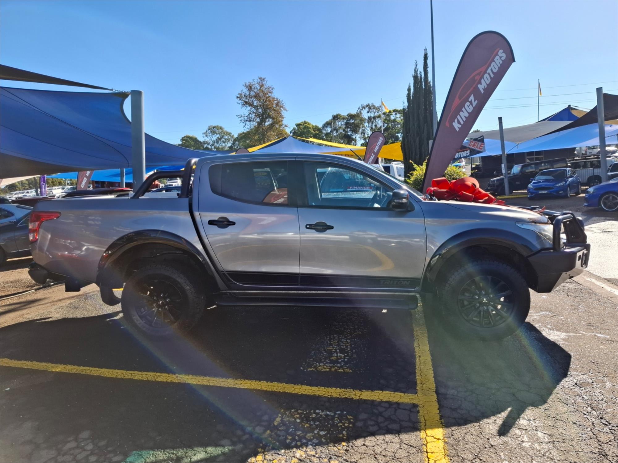 2018 MITSUBISHI TRITON MQ MY18 GLS (4x4) BLACKLINE 5 SP AUTOMATIC DUAL CAB UTILITY