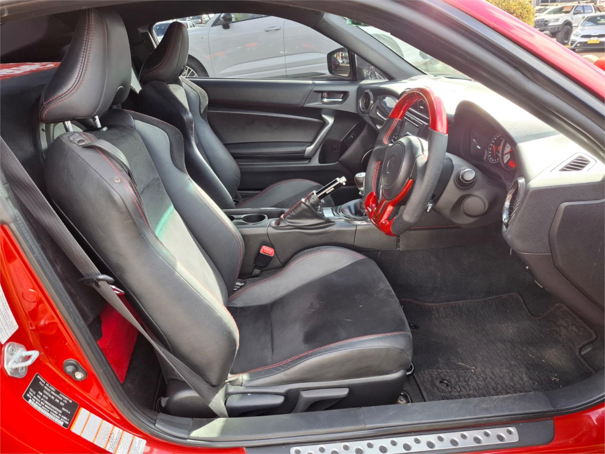 2012 TOYOTA 86 ZN6 GTS 6 SP MANUAL 2D COUPE