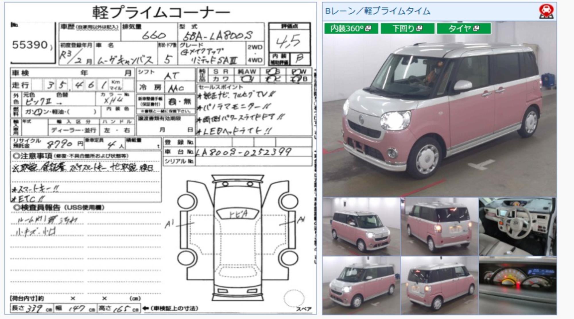 2021 DAIHATSU CANBUS AUTOMATIC MICRO BUS