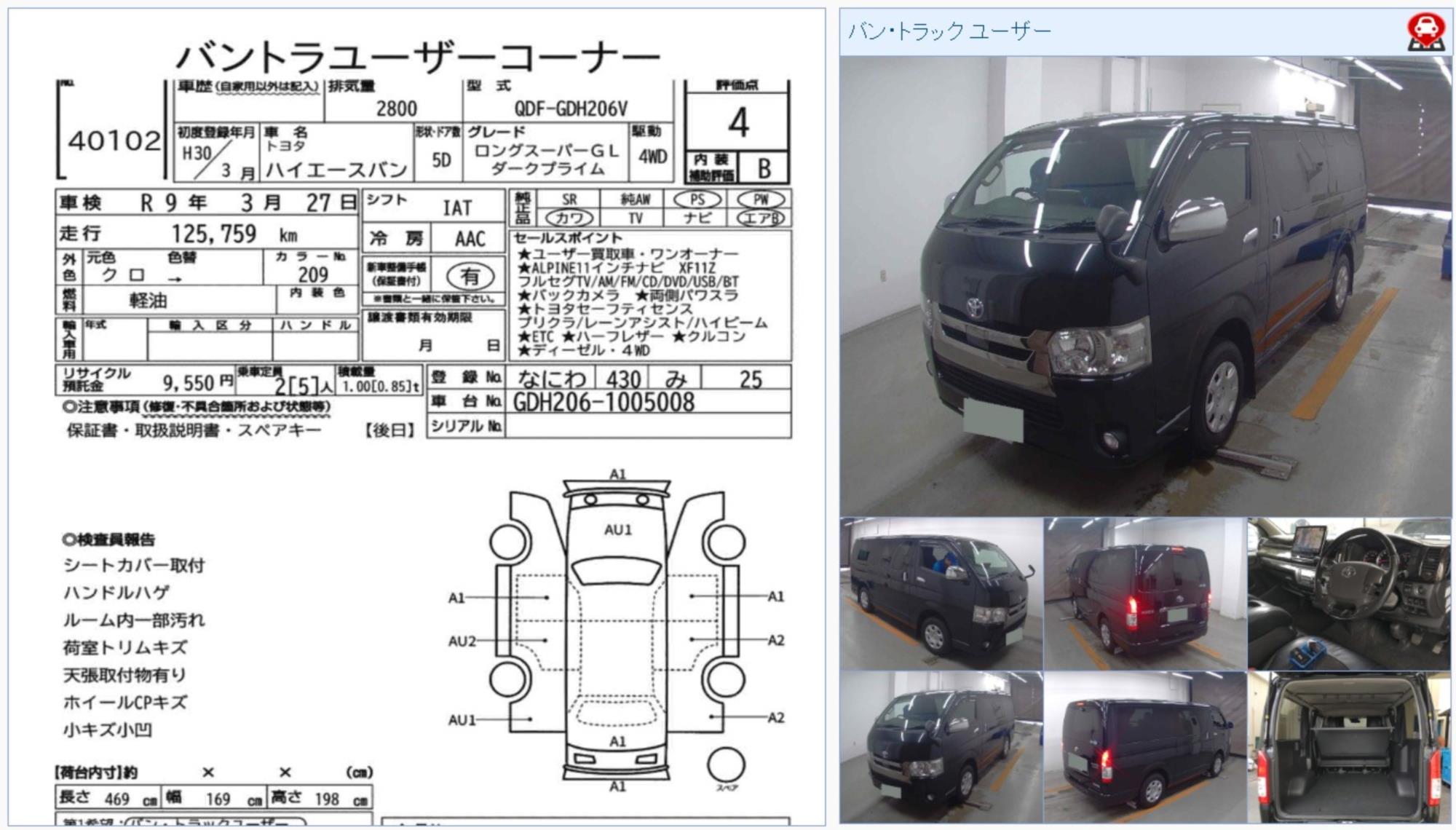 2018 TOYOTA HIACE AUTOMATIC VAN