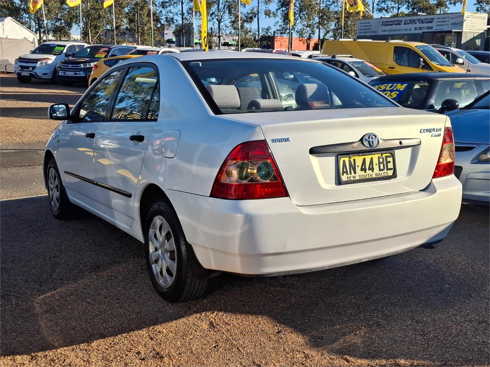 2006 TOYOTA COROLLA ZZE122R ASCENT 4 SP AUTOMATIC 4D SEDAN