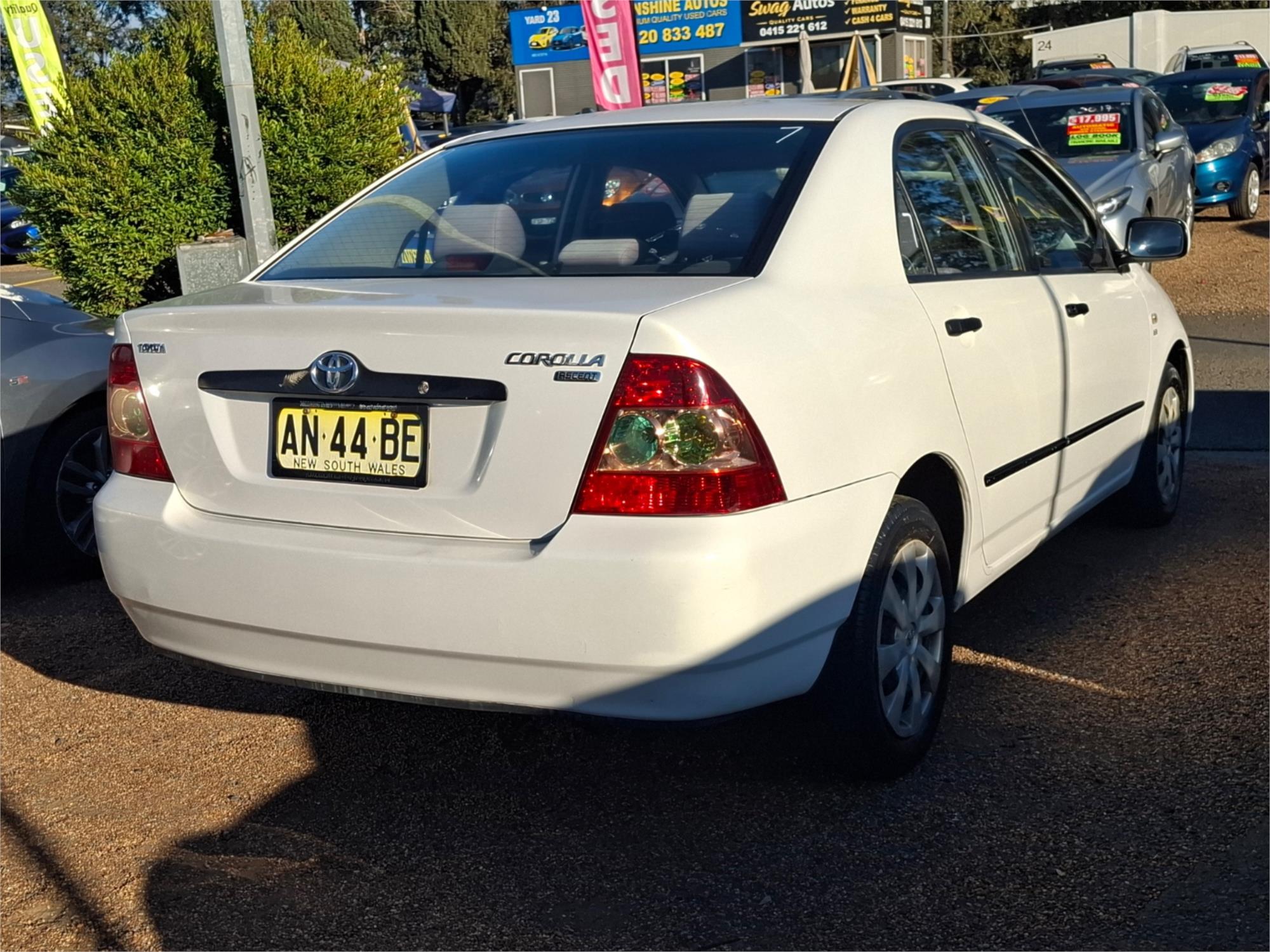 2006 TOYOTA COROLLA ZZE122R ASCENT 4 SP AUTOMATIC 4D SEDAN