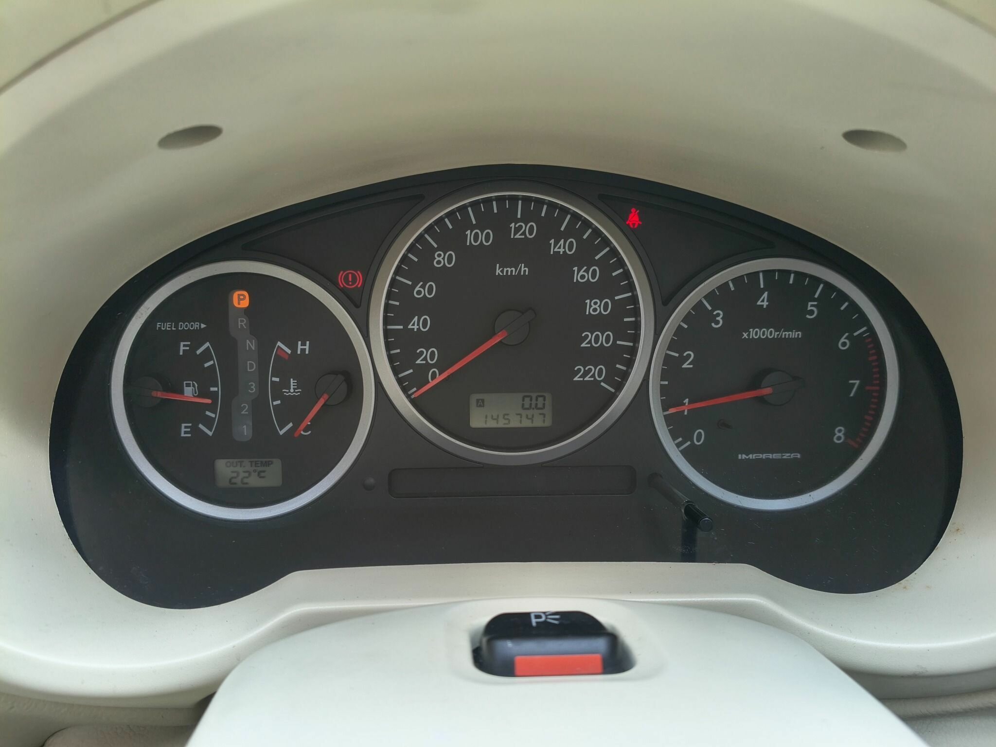 2006 SUBARU IMPREZA MY06 2.0i (AWD) 4 SP AUTOMATIC 5D HATCHBACK