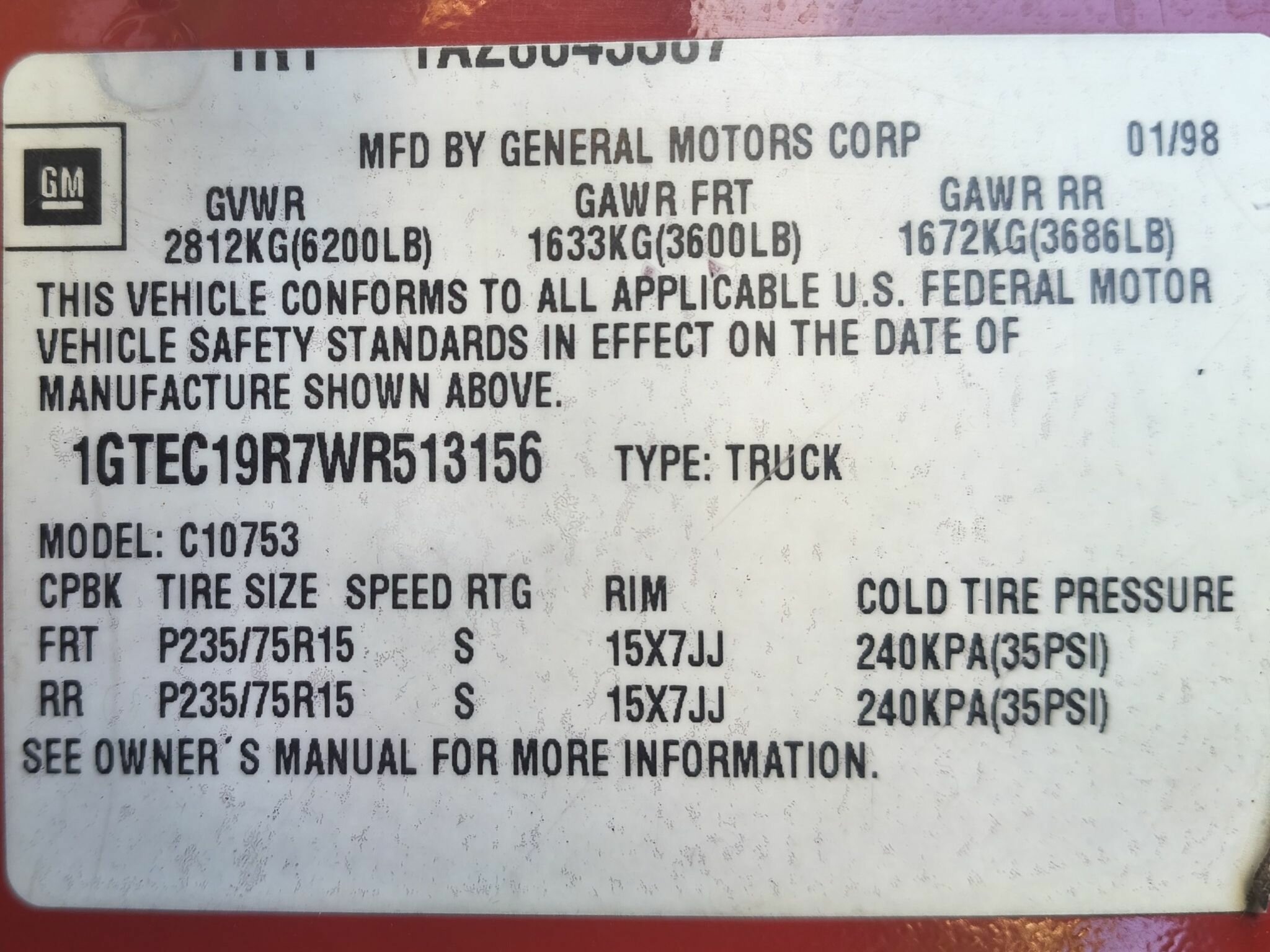 1989 GMC SIERRA C1500 AUTOMATIC 2D SPACE CAB UTILITY