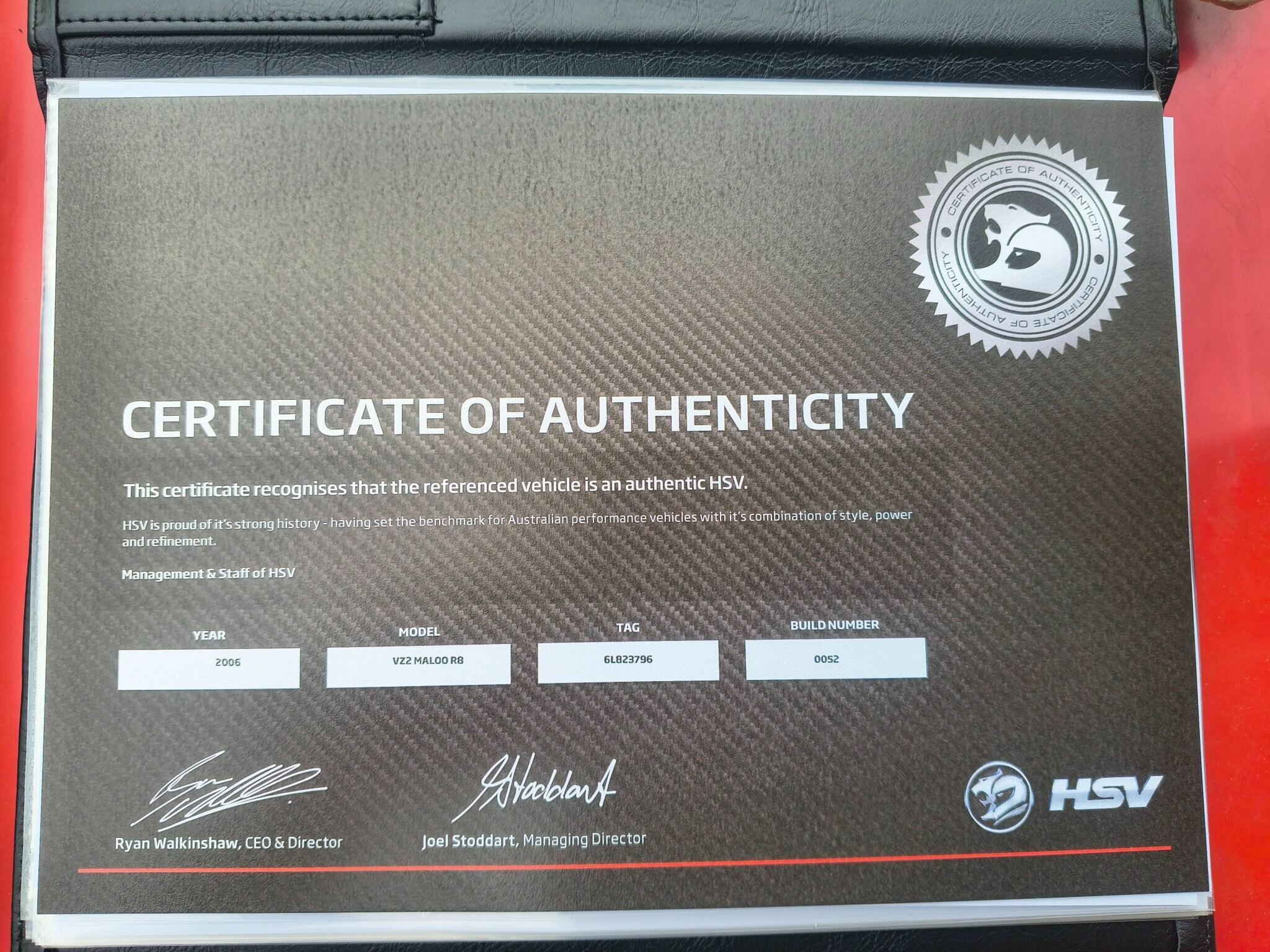 2006 HSV MALOO Z SERIES R8 6 SP MANUAL UTILITY