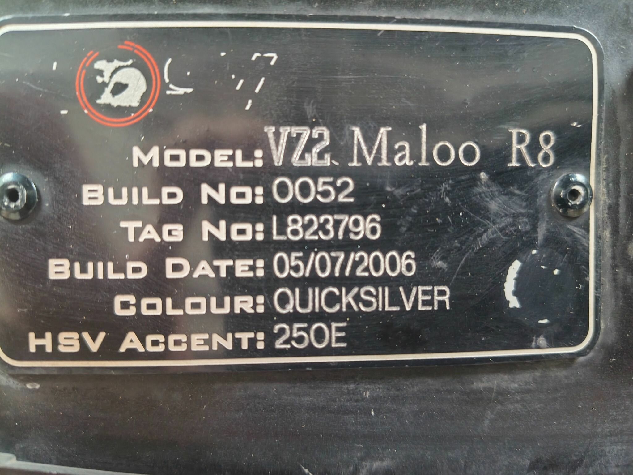 2006 HSV MALOO Z SERIES R8 6 SP MANUAL UTILITY