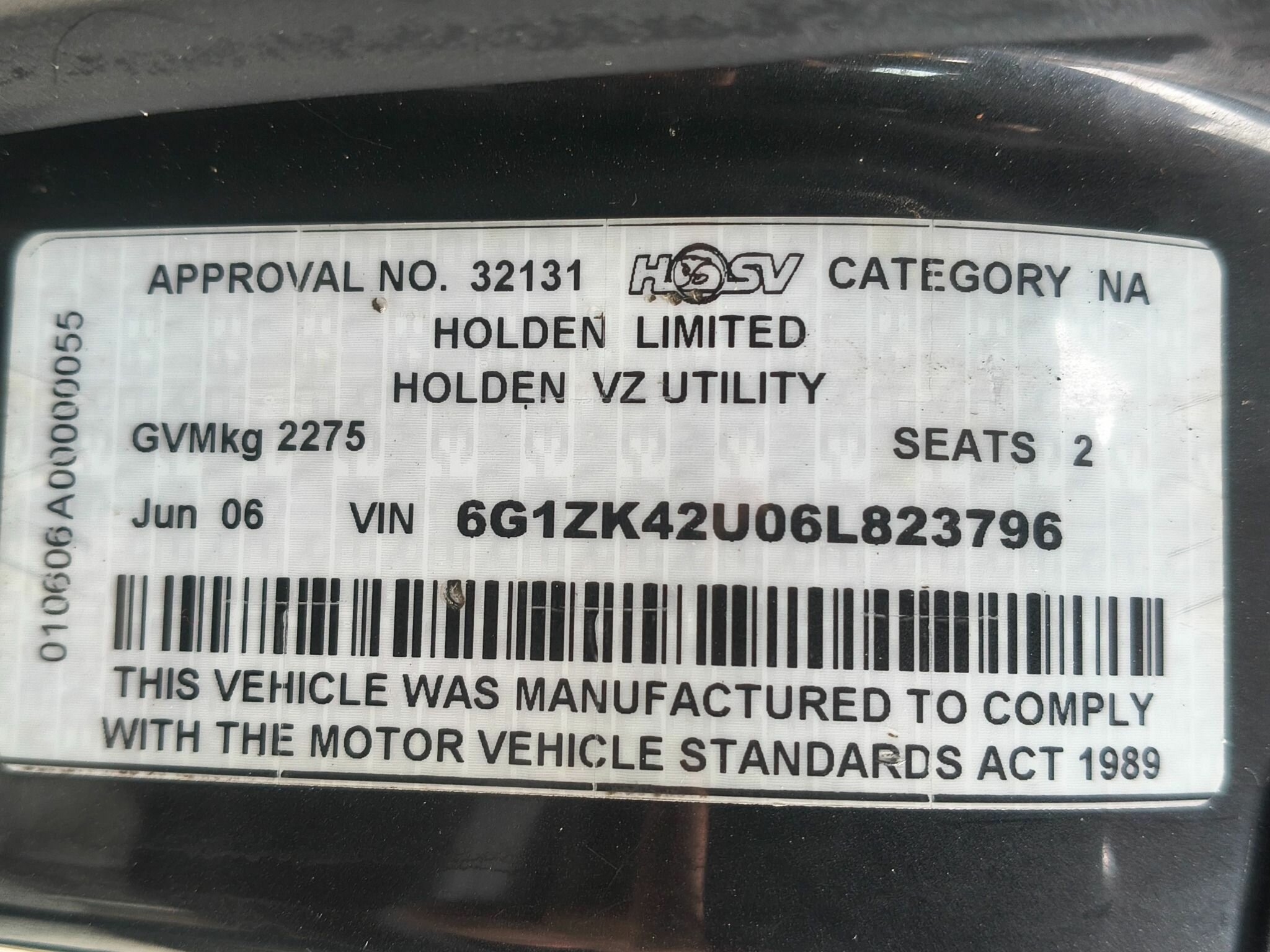 2006 HSV MALOO Z SERIES R8 6 SP MANUAL UTILITY
