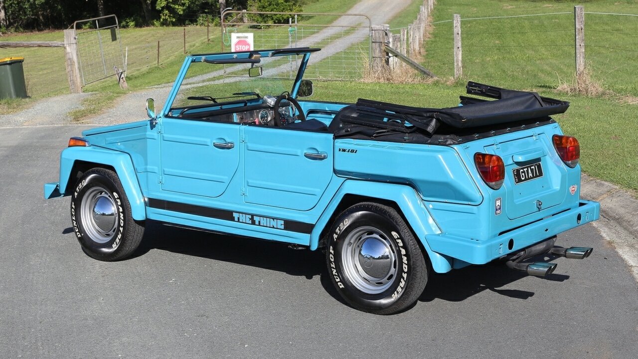 1975 VOLKSWAGEN 181 4 SP MANUAL CONVERTIBLE
