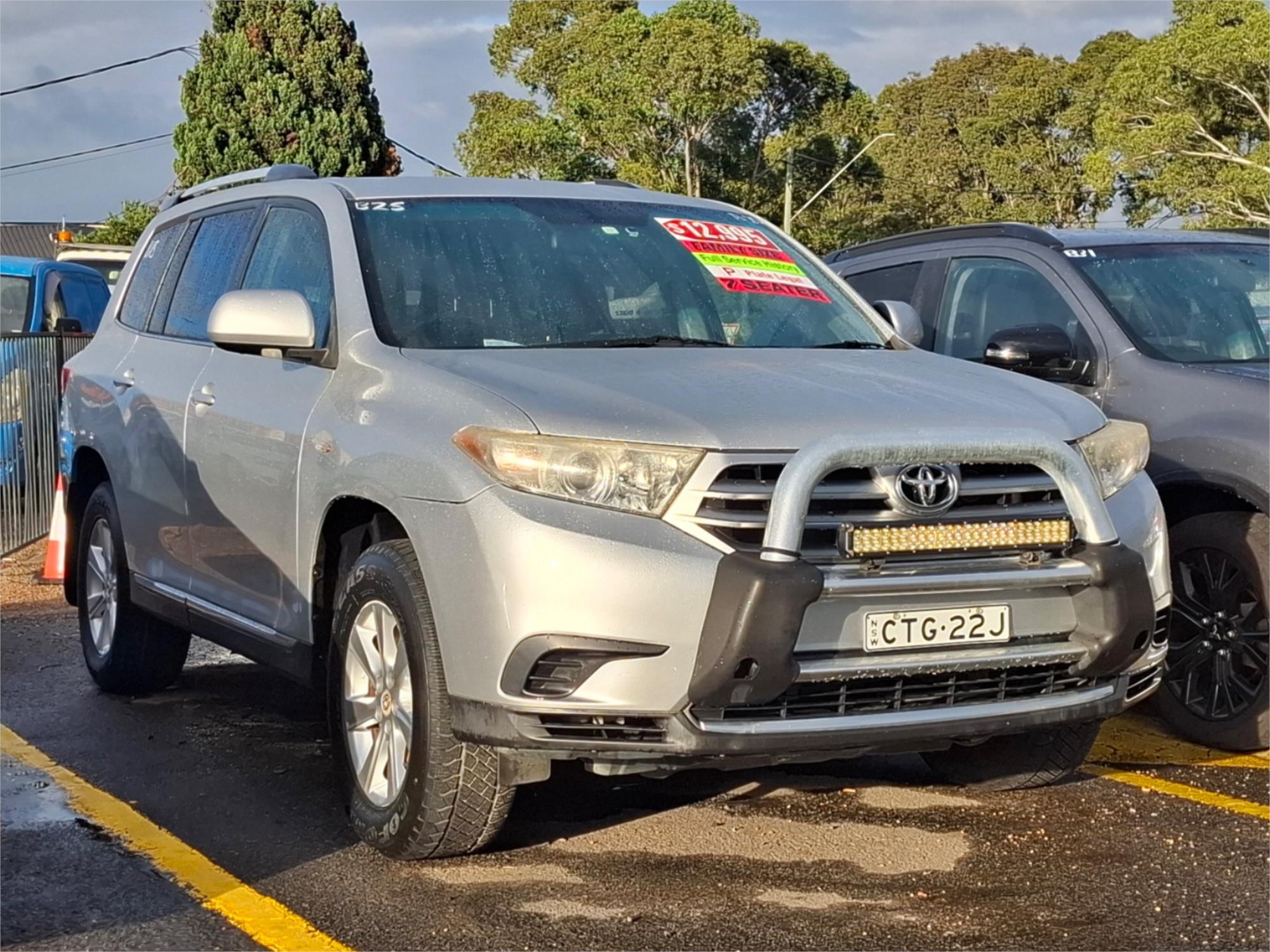 2012 TOYOTA KLUGER GSU45R MY11 UPGRADE KX-R (4x4) 5 SEAT 5 SP AUTOMATIC 4D WAGON