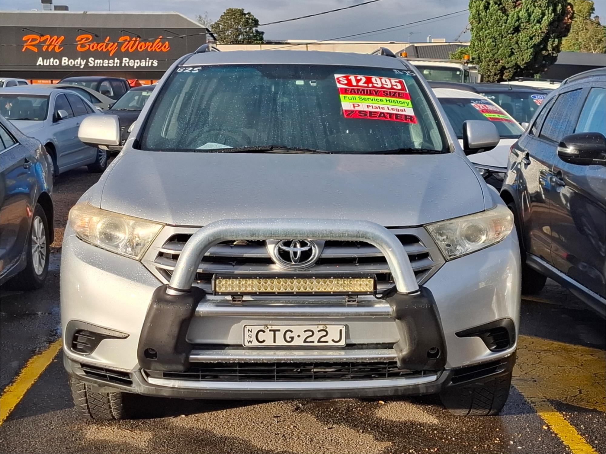 2012 TOYOTA KLUGER GSU45R MY11 UPGRADE KX-R (4x4) 5 SEAT 5 SP AUTOMATIC 4D WAGON