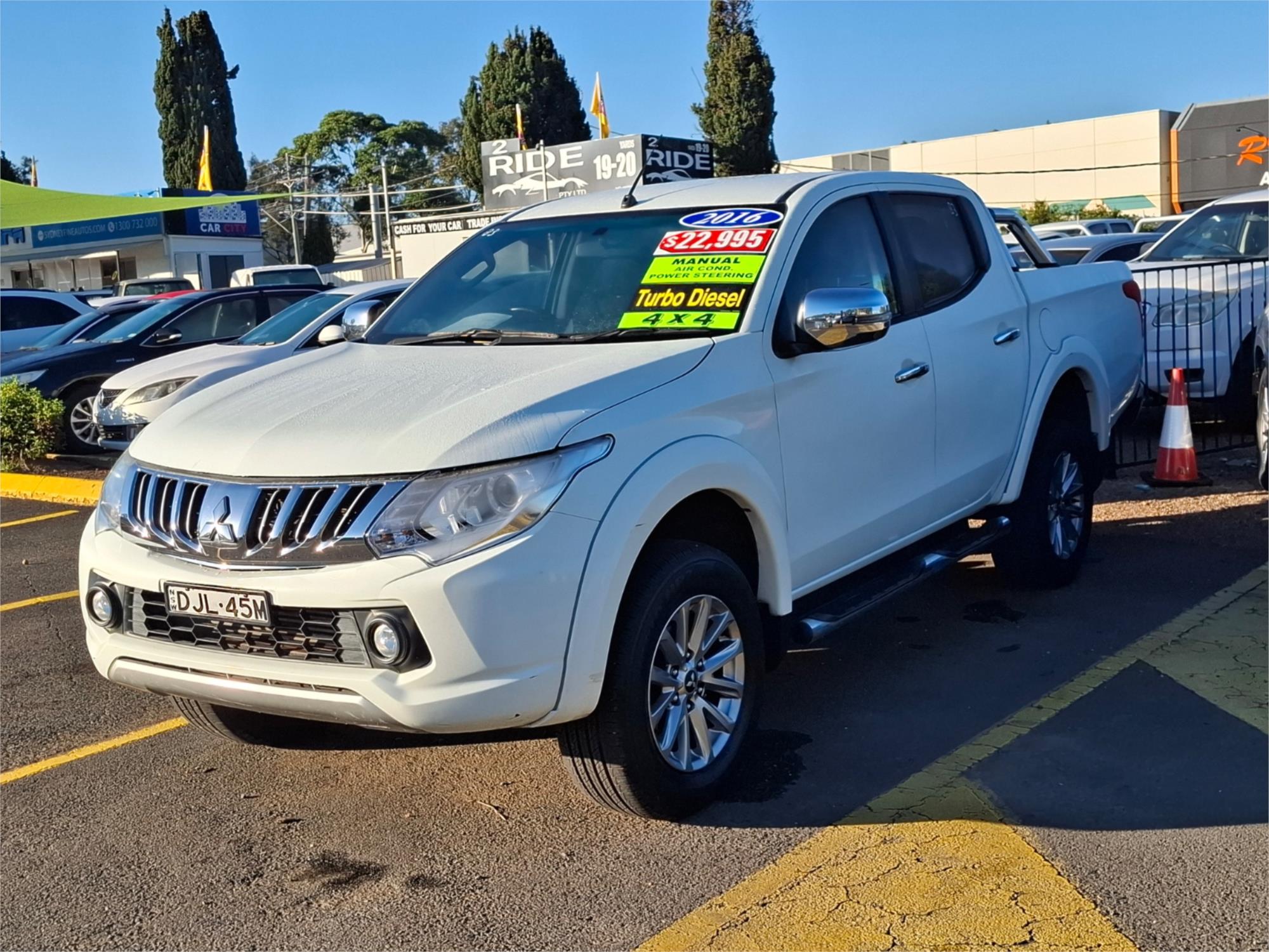 2016 MITSUBISHI TRITON MQ MY16 GLS (4x4) 6 SP MANUAL DUAL CAB UTILITY