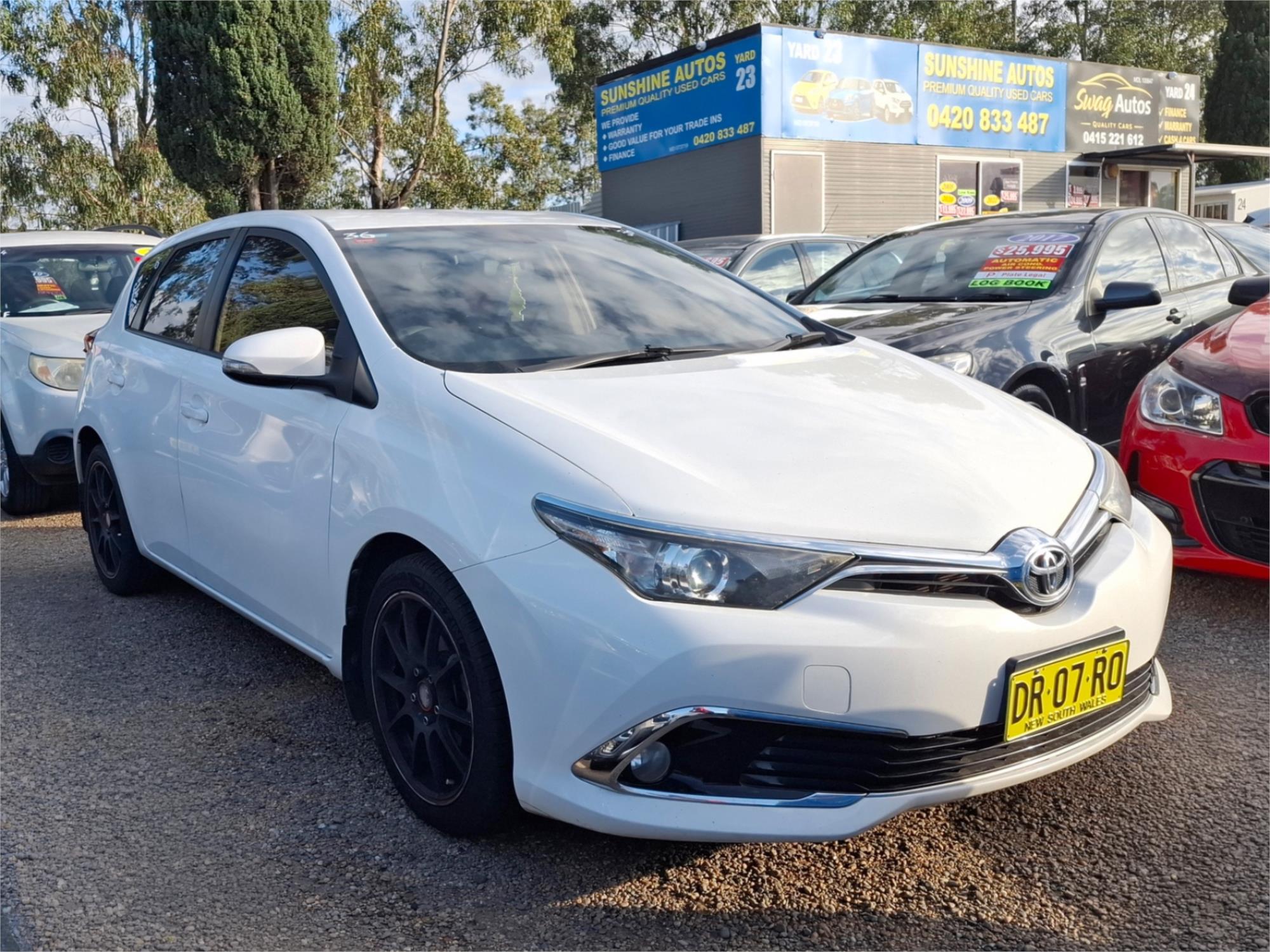 2016 TOYOTA COROLLA ZRE182R MY15 ASCENT SPORT CVT AUTO 7 SP SEQUENTIAL 5D HATCHBACK