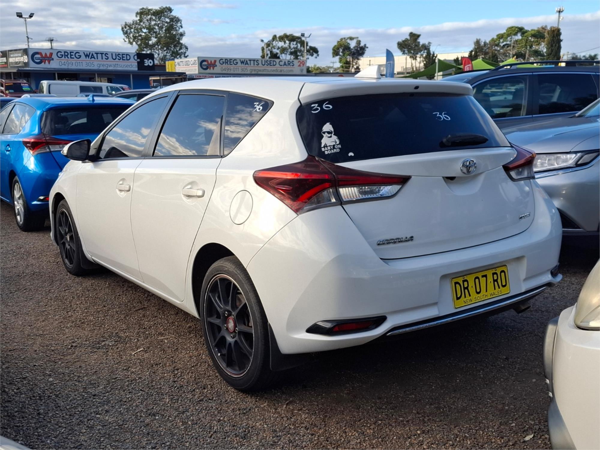 2016 TOYOTA COROLLA ZRE182R MY15 ASCENT SPORT CVT AUTO 7 SP SEQUENTIAL 5D HATCHBACK