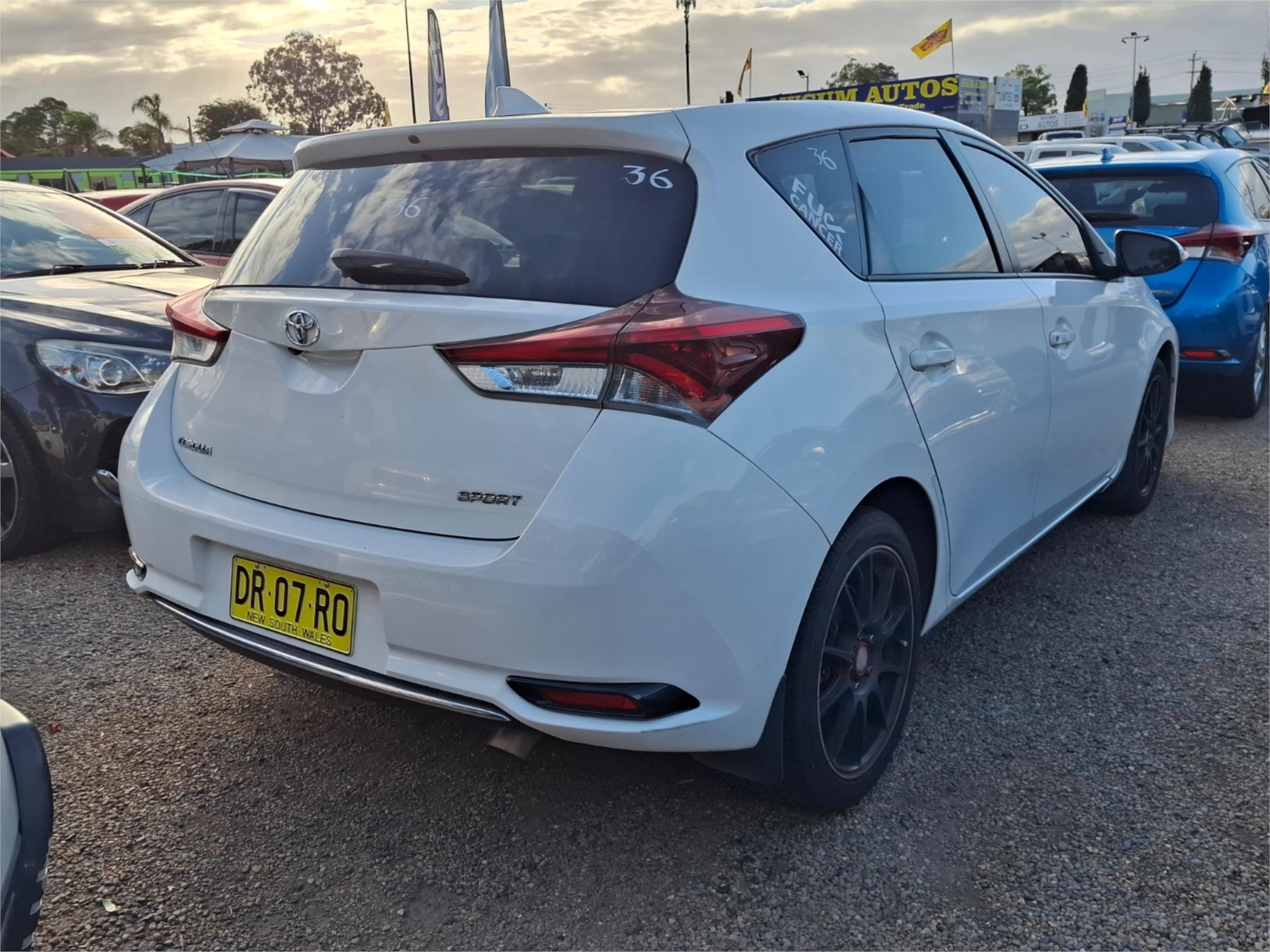 2016 TOYOTA COROLLA ZRE182R MY15 ASCENT SPORT CVT AUTO 7 SP SEQUENTIAL 5D HATCHBACK