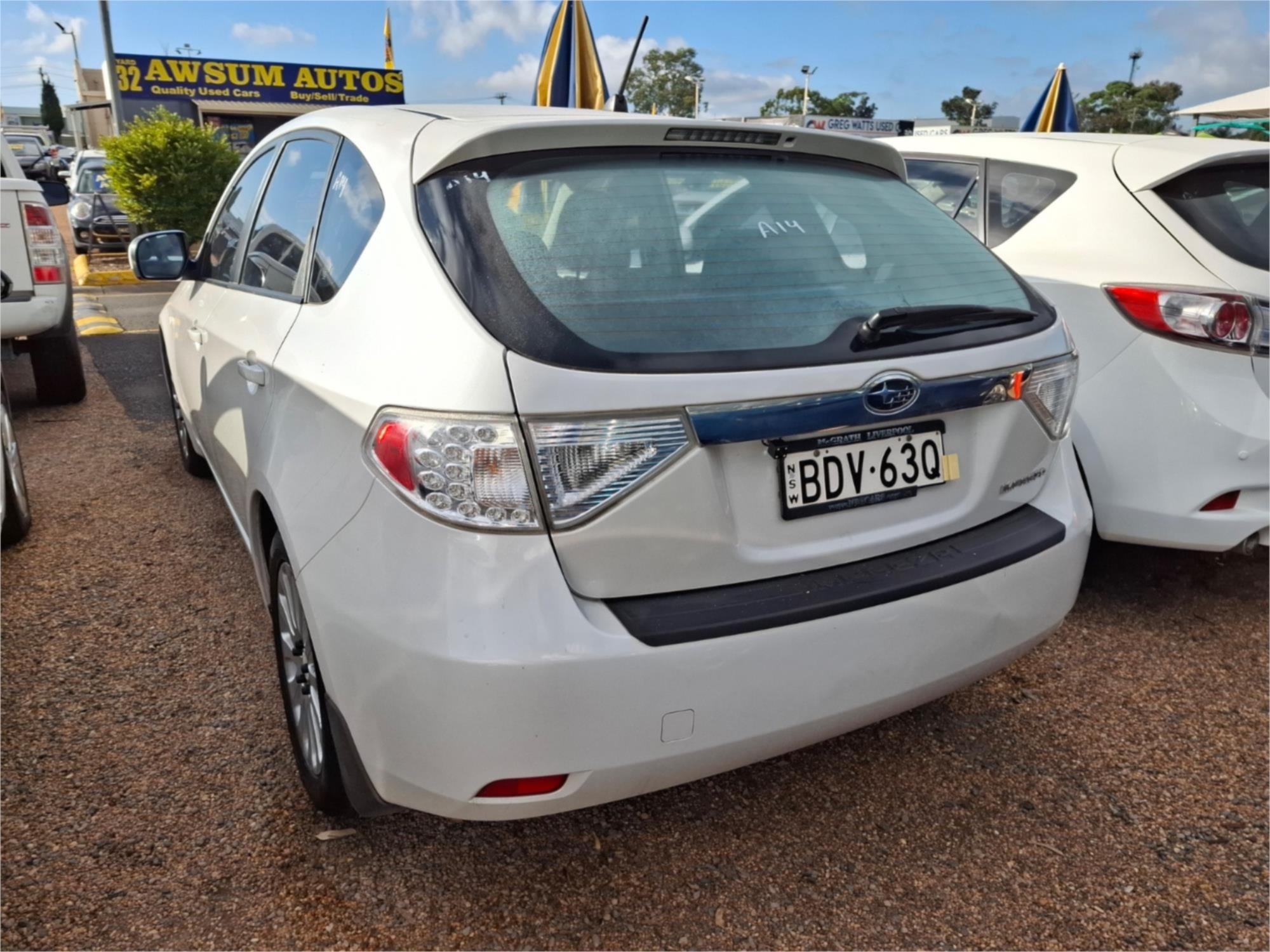 2007 SUBARU IMPREZA MY08 RX (AWD) 4 SP AUTOMATIC 5D HATCHBACK