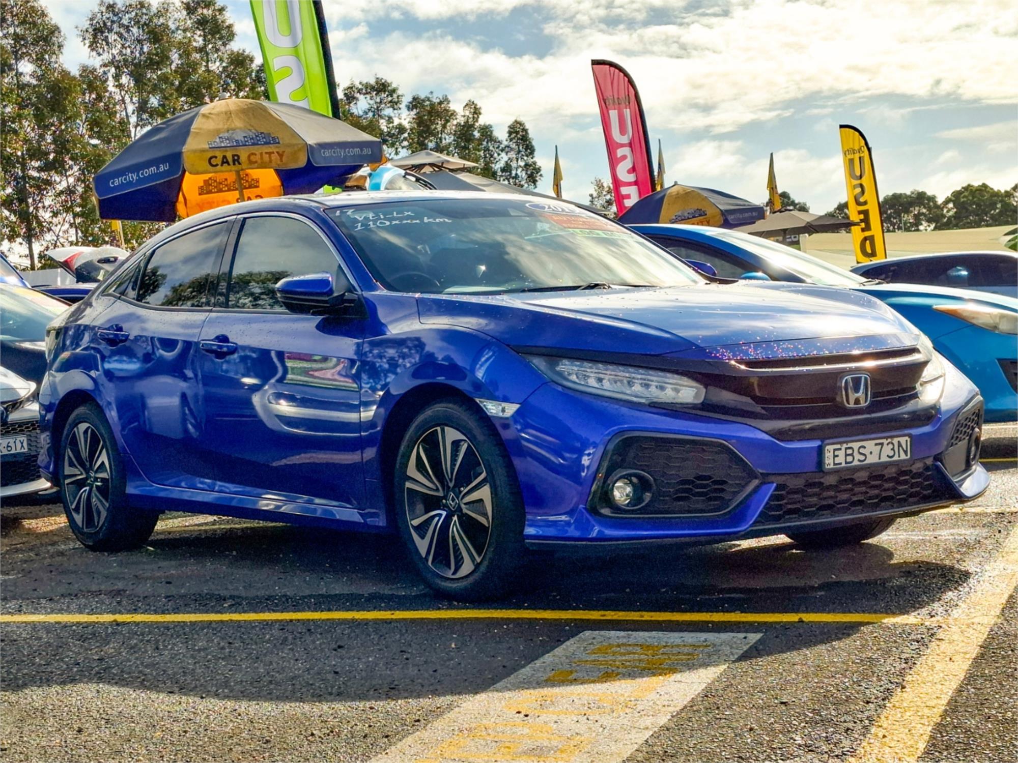 2019 HONDA CIVIC MY18 VTi-LX CONTINUOUS VARIABLE 5D HATCHBACK