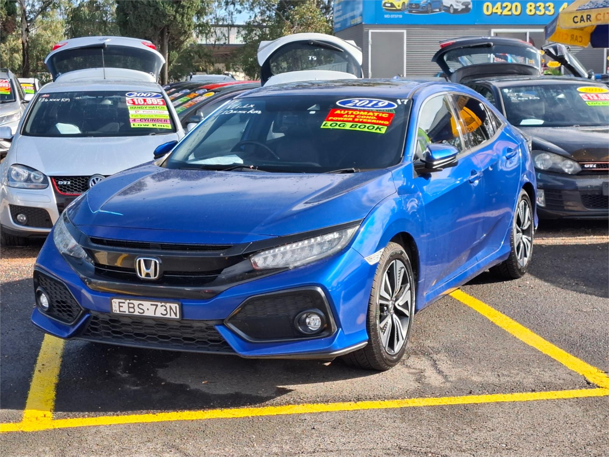 2019 HONDA CIVIC MY18 VTi-LX CONTINUOUS VARIABLE 5D HATCHBACK