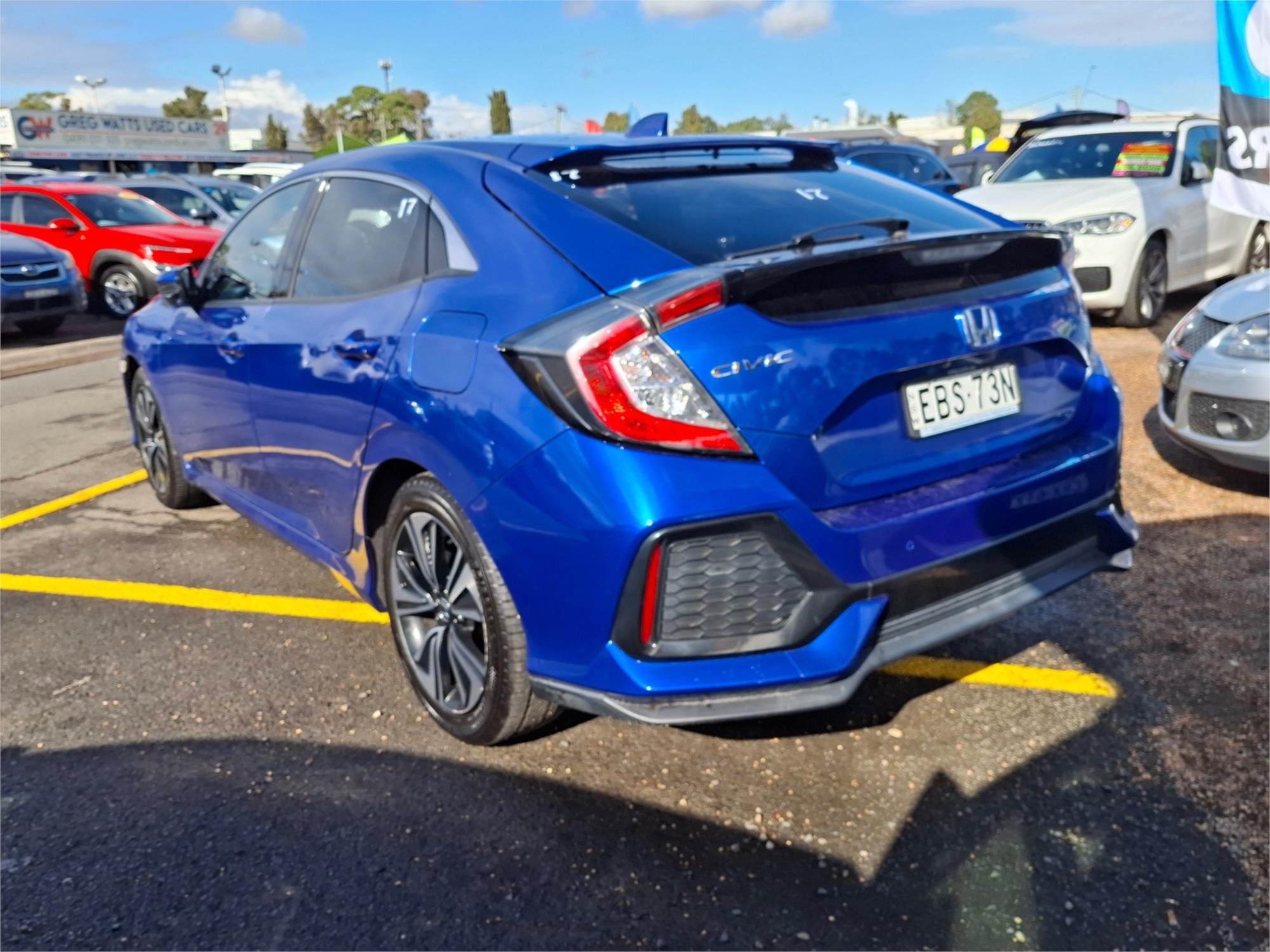 2019 HONDA CIVIC MY18 VTi-LX CONTINUOUS VARIABLE 5D HATCHBACK