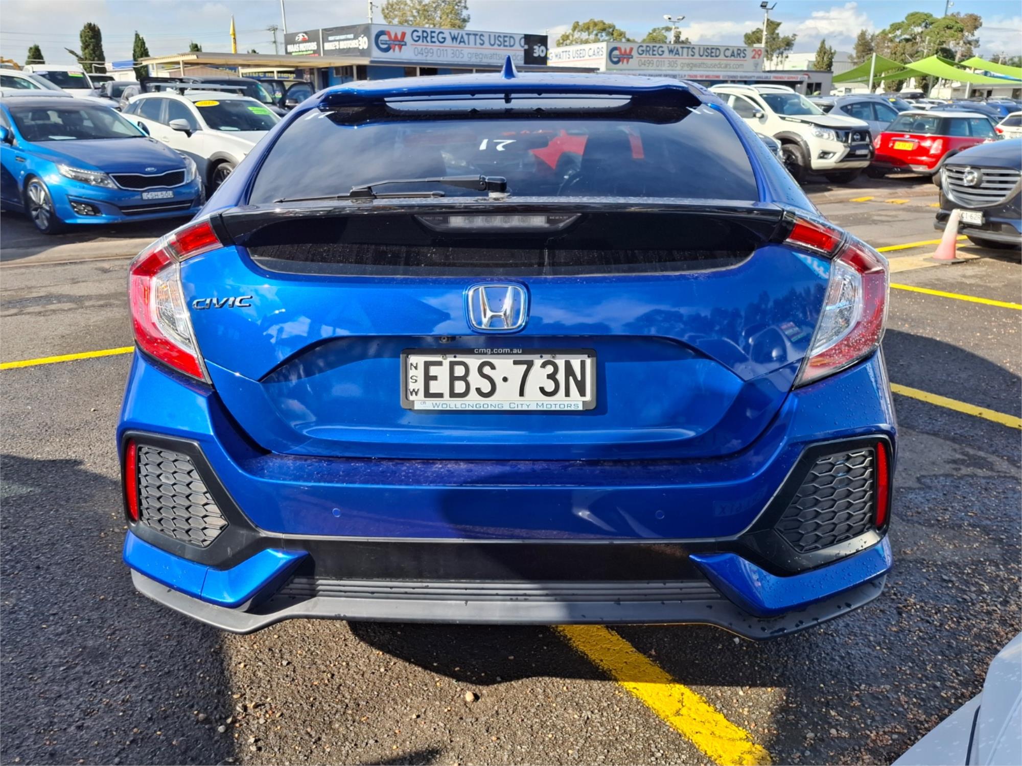 2019 HONDA CIVIC MY18 VTi-LX CONTINUOUS VARIABLE 5D HATCHBACK