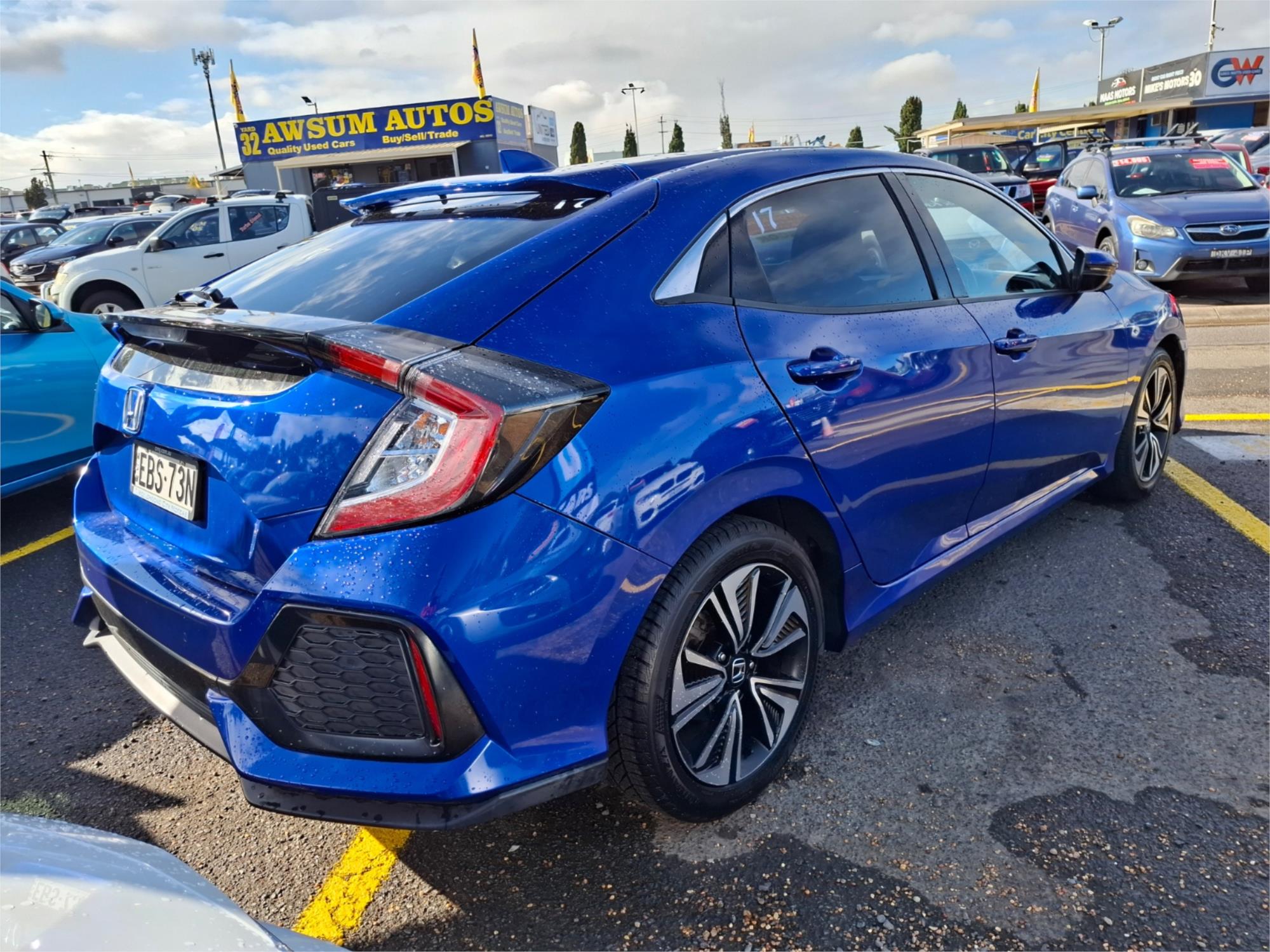 2019 HONDA CIVIC MY18 VTi-LX CONTINUOUS VARIABLE 5D HATCHBACK