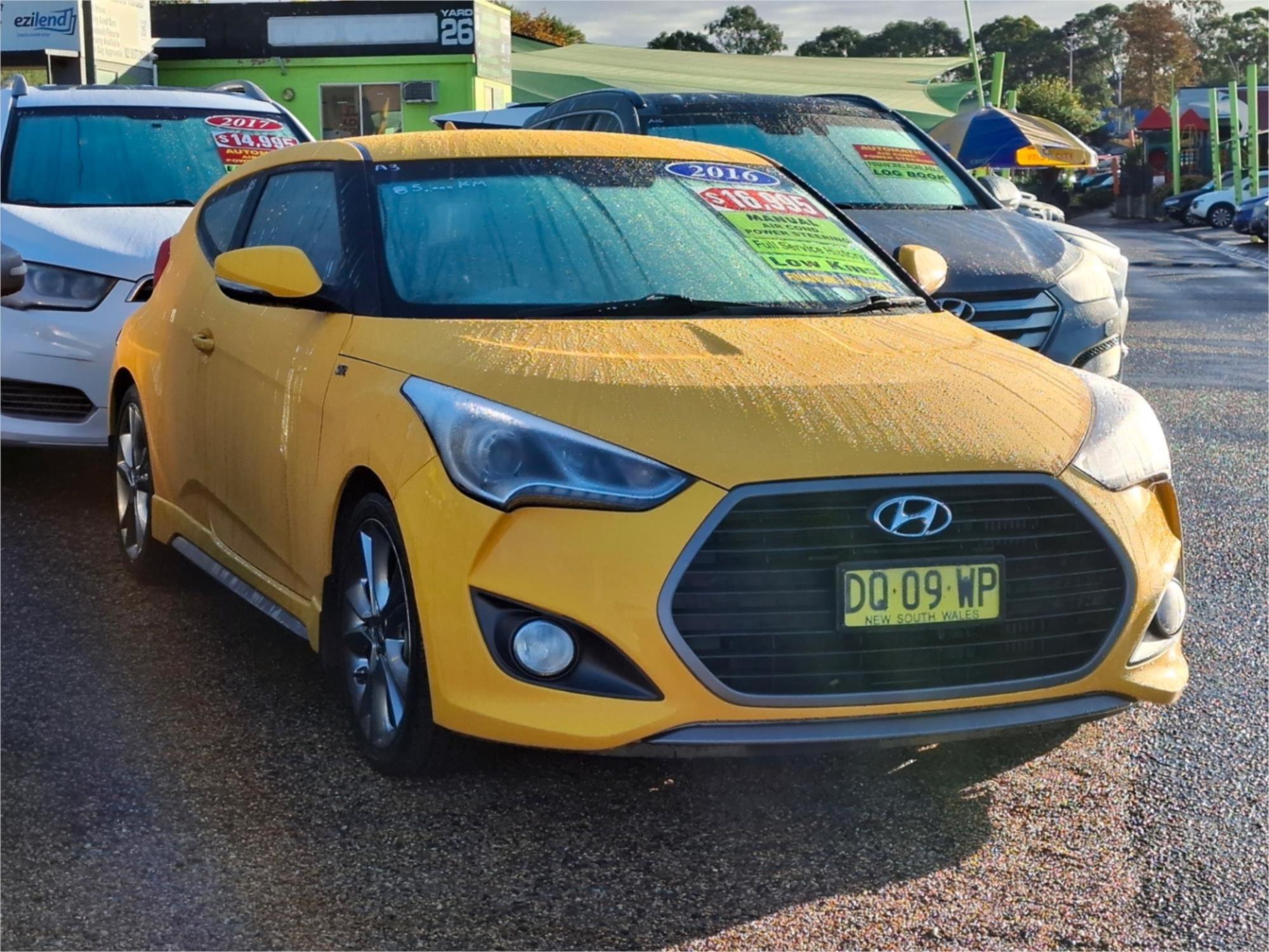 2015 HYUNDAI VELOSTER FS4 SERIES 2 SR TURBO + 6 SP MANUAL 3D COUPE