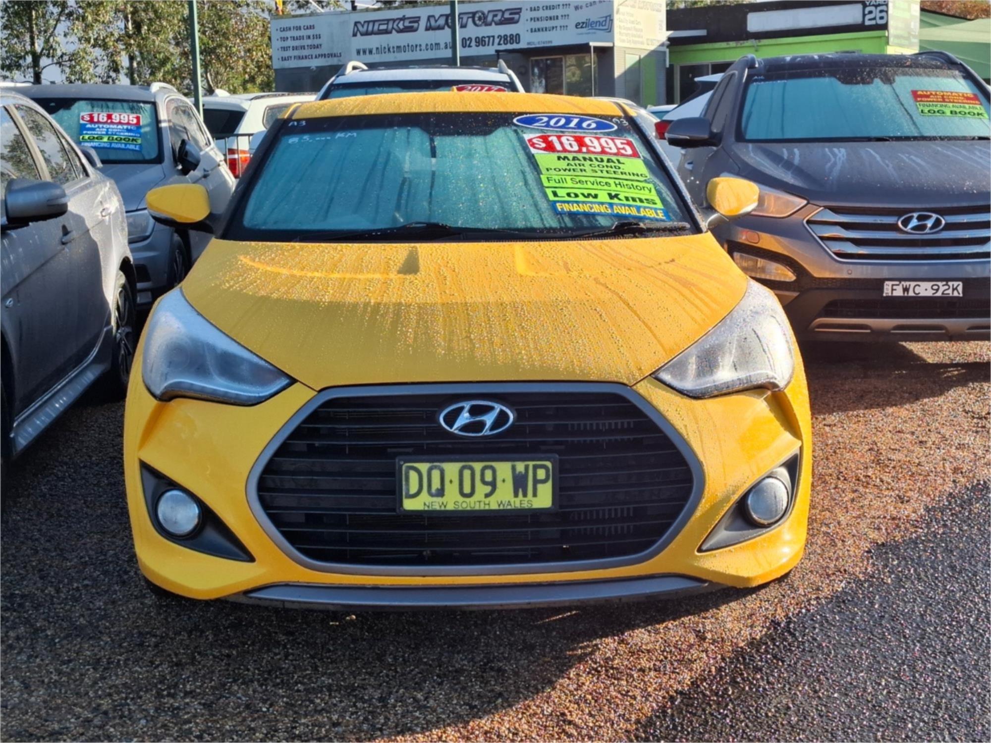 2015 HYUNDAI VELOSTER FS4 SERIES 2 SR TURBO + 6 SP MANUAL 3D COUPE