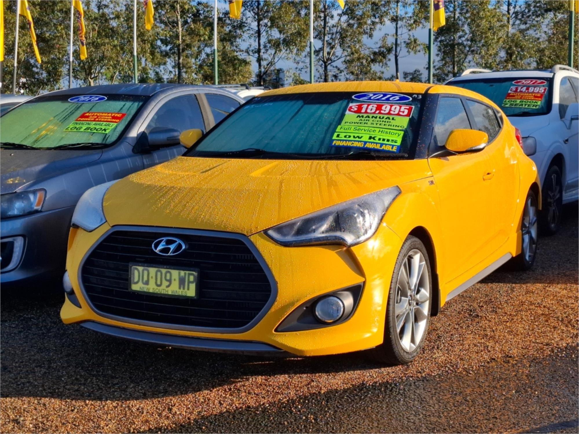 2015 HYUNDAI VELOSTER FS4 SERIES 2 SR TURBO + 6 SP MANUAL 3D COUPE