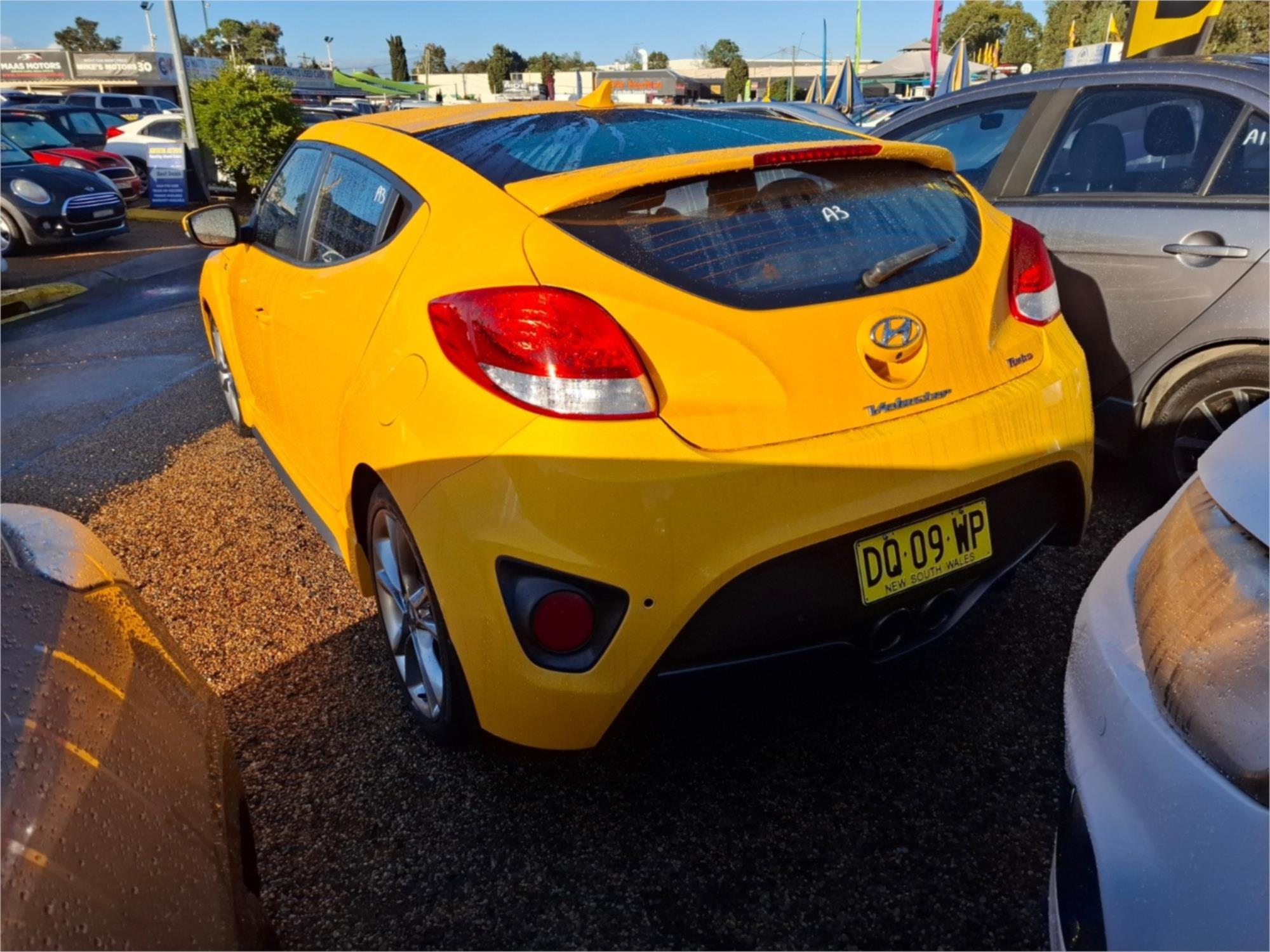 2015 HYUNDAI VELOSTER FS4 SERIES 2 SR TURBO + 6 SP MANUAL 3D COUPE