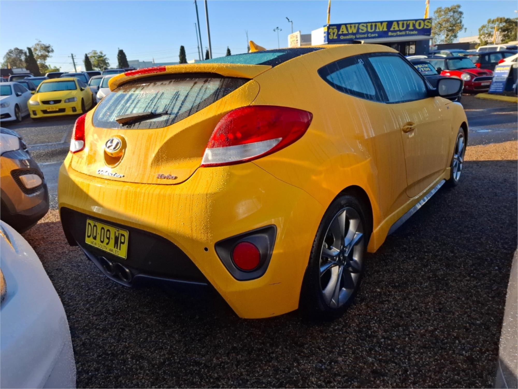 2015 HYUNDAI VELOSTER FS4 SERIES 2 SR TURBO + 6 SP MANUAL 3D COUPE