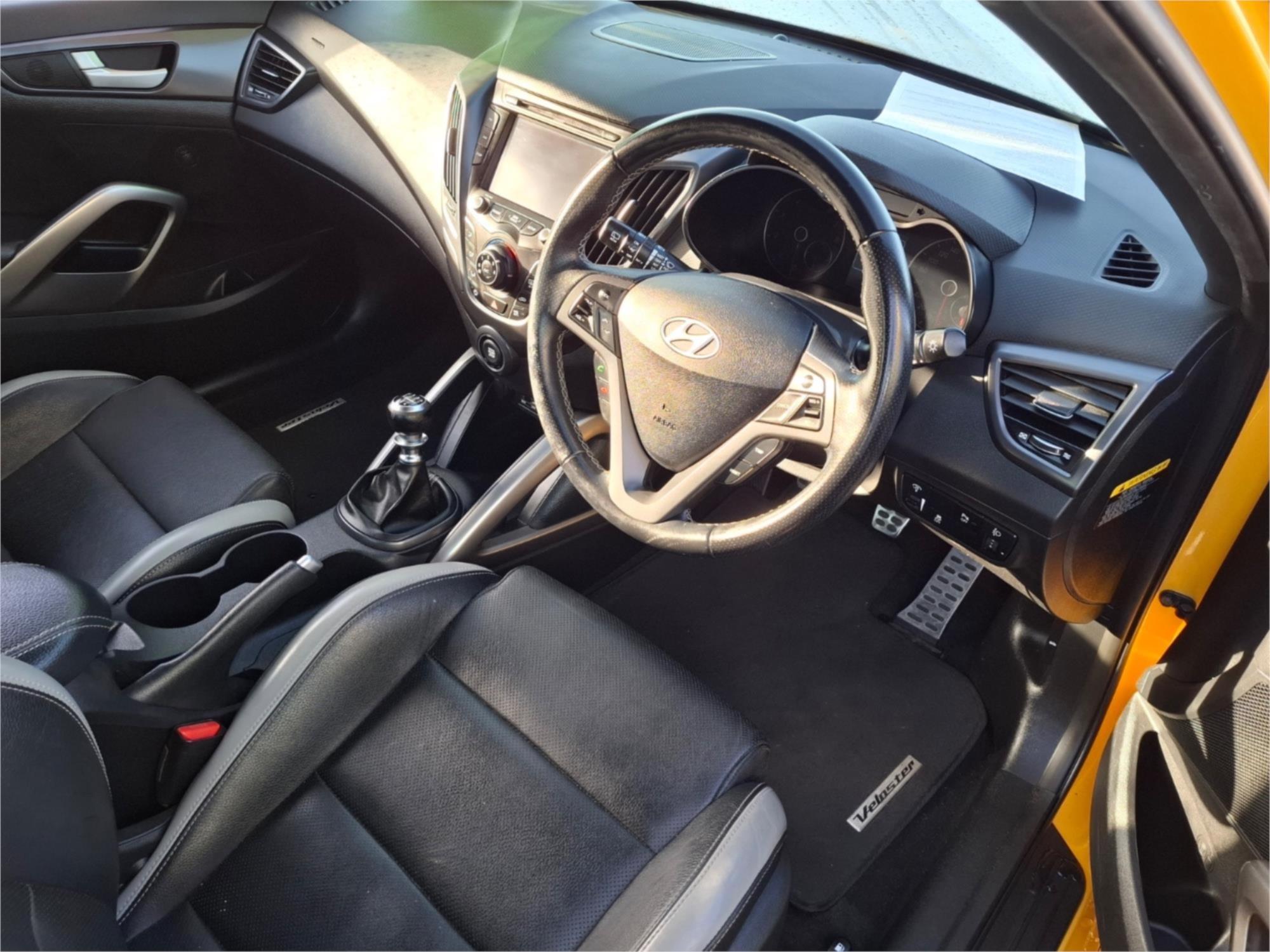 2015 HYUNDAI VELOSTER FS4 SERIES 2 SR TURBO + 6 SP MANUAL 3D COUPE
