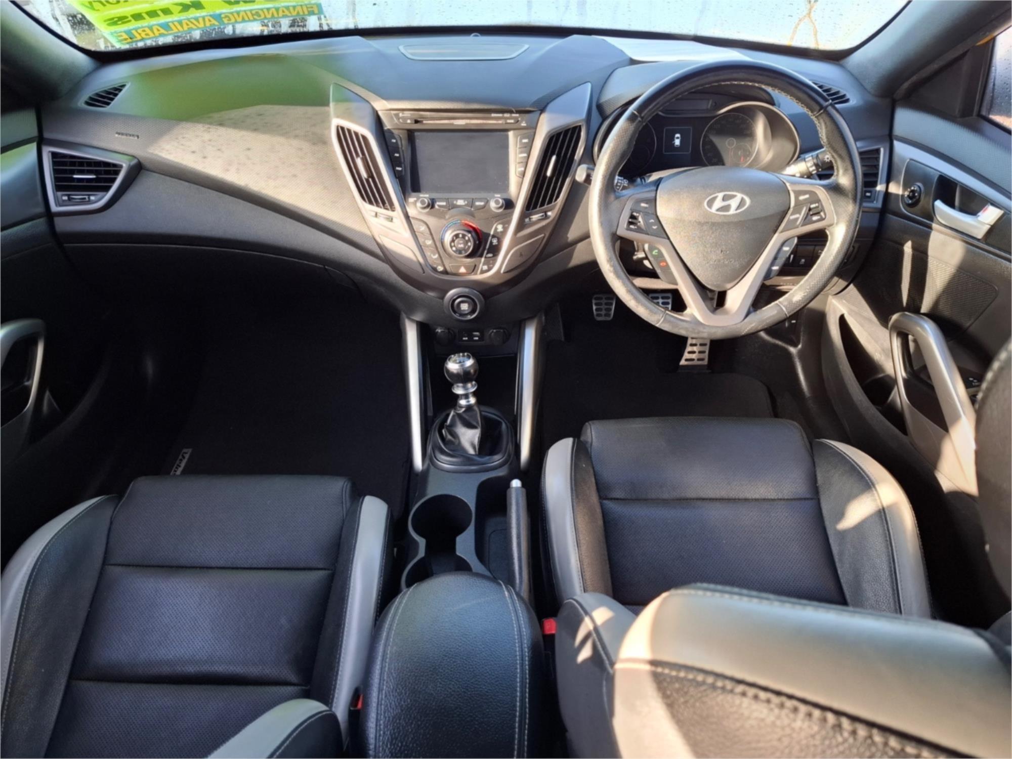 2015 HYUNDAI VELOSTER FS4 SERIES 2 SR TURBO + 6 SP MANUAL 3D COUPE