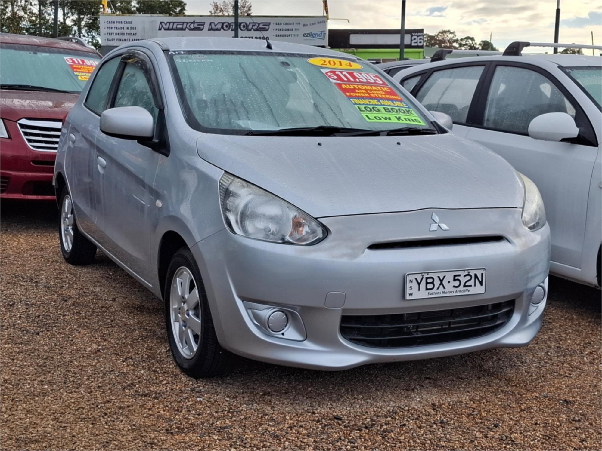 2013 MITSUBISHI MIRAGE LA ES CONTINUOUS VARIABLE 5D HATCHBACK
