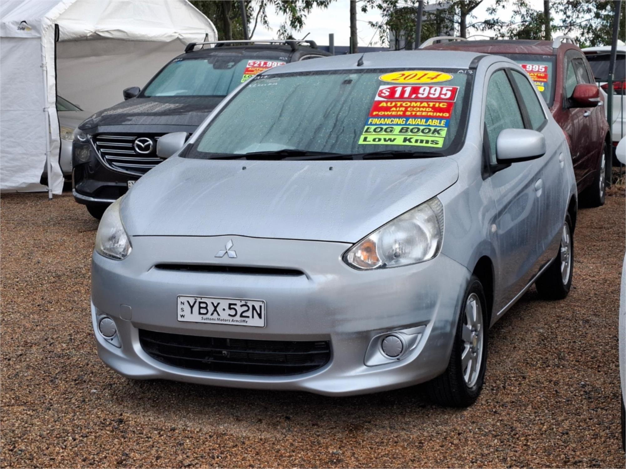 2013 MITSUBISHI MIRAGE LA ES CONTINUOUS VARIABLE 5D HATCHBACK