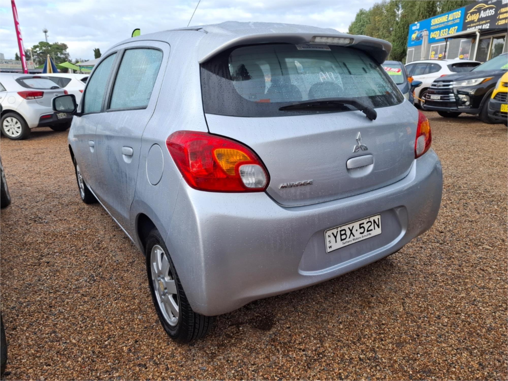 2013 MITSUBISHI MIRAGE LA ES CONTINUOUS VARIABLE 5D HATCHBACK