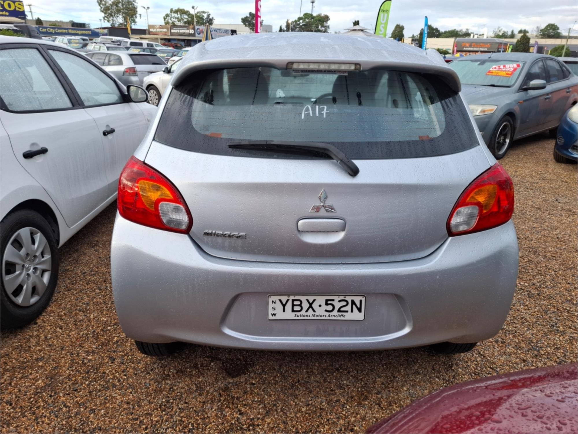 2013 MITSUBISHI MIRAGE LA ES CONTINUOUS VARIABLE 5D HATCHBACK