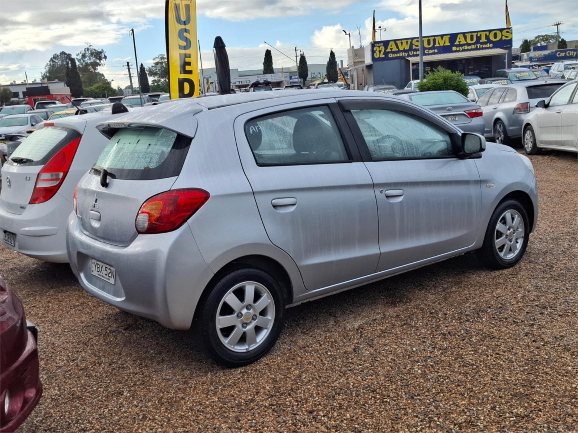 2013 MITSUBISHI MIRAGE LA ES CONTINUOUS VARIABLE 5D HATCHBACK