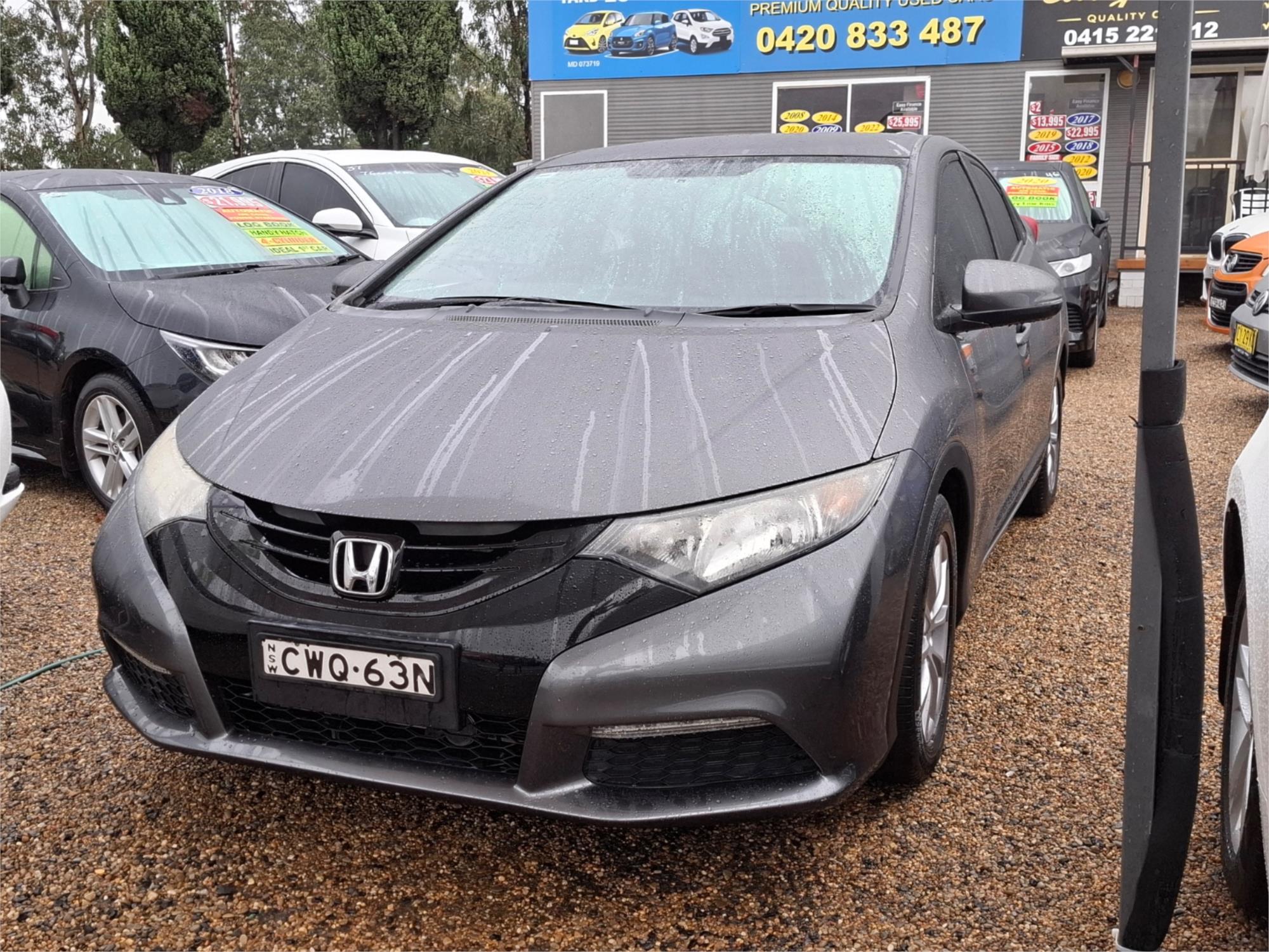 2014 HONDA CIVIC FK MY13 VTi-S 5 SP AUTOMATIC 5D HATCHBACK