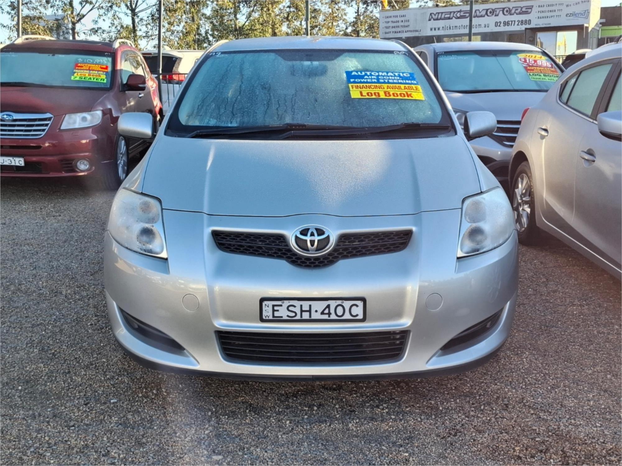 2008 TOYOTA COROLLA ZRE152R ASCENT 4 SP AUTOMATIC 5D HATCHBACK