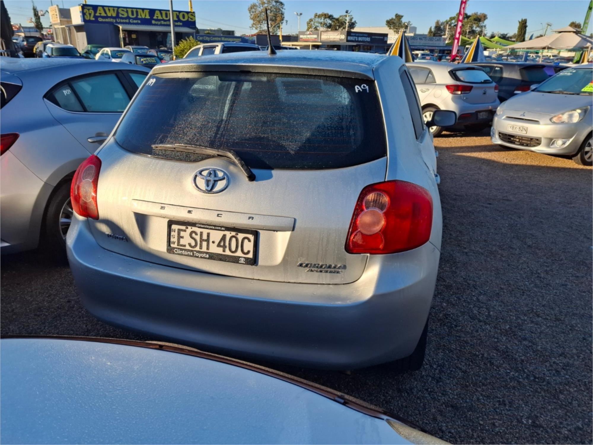 2008 TOYOTA COROLLA ZRE152R ASCENT 4 SP AUTOMATIC 5D HATCHBACK