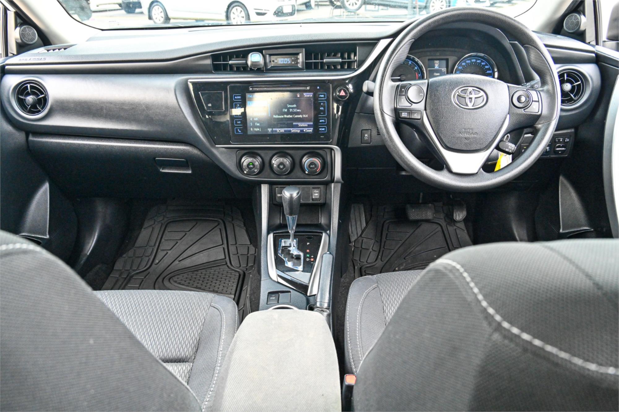2018 TOYOTA COROLLA ZRE172R MY17 ASCENT CVT AUTO 7 SP SEQUENTIAL 4D SEDAN
