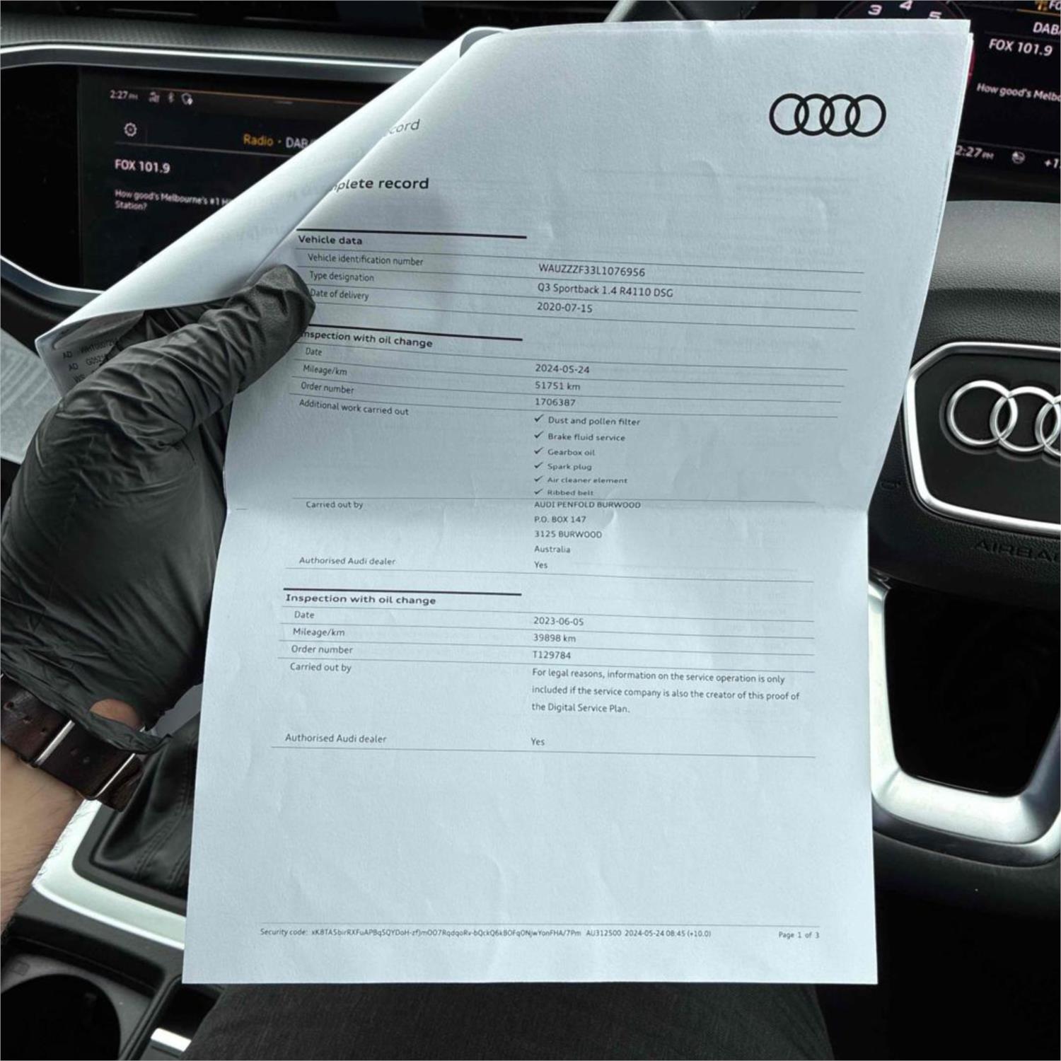 2020 AUDI Q3 F3 MY20 35 TFSI 6 SP AUTO DUAL CLUTCH 4D WAGON
