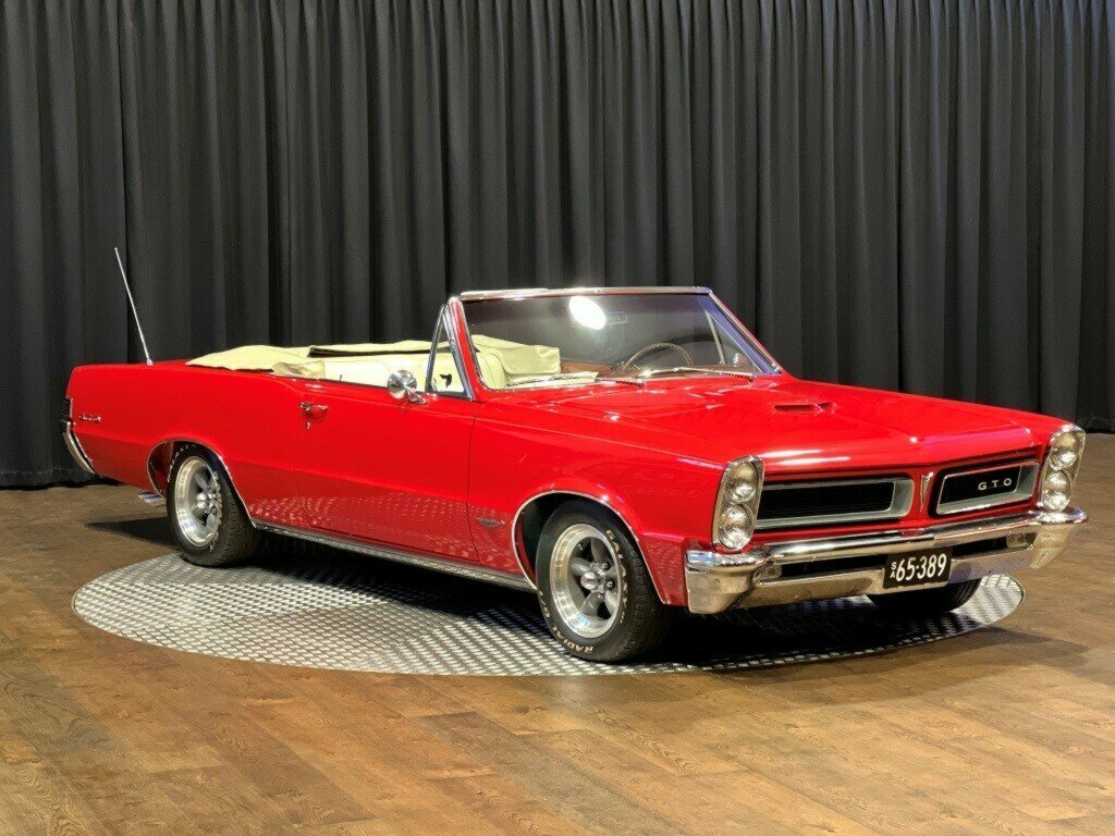 1965 PONTIAC LEMANS GTO 4 SP MANUAL 2D CONVERTIBLE