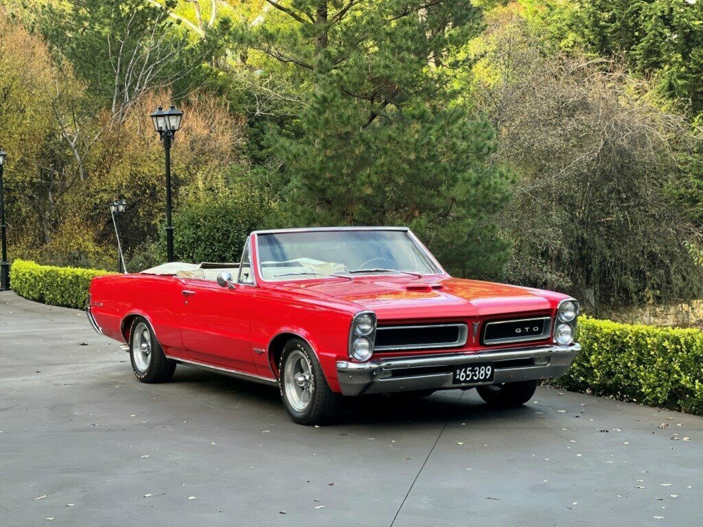 1965 PONTIAC LEMANS GTO 4 SP MANUAL 2D CONVERTIBLE