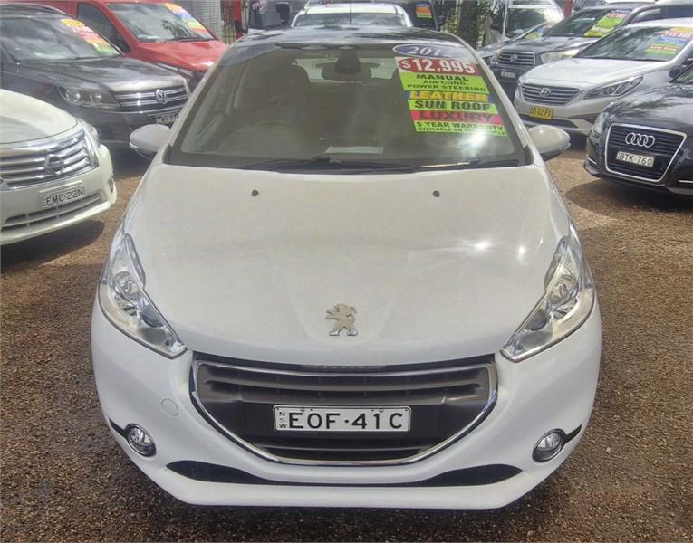 2012 PEUGEOT 208 ALLURE 5 SP MANUAL 5D HATCHBACK