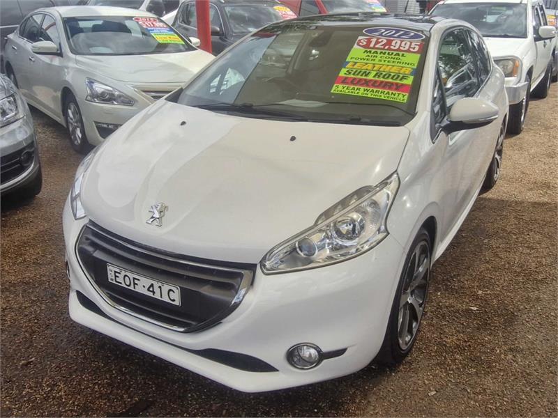 2012 PEUGEOT 208 ALLURE 5 SP MANUAL 5D HATCHBACK