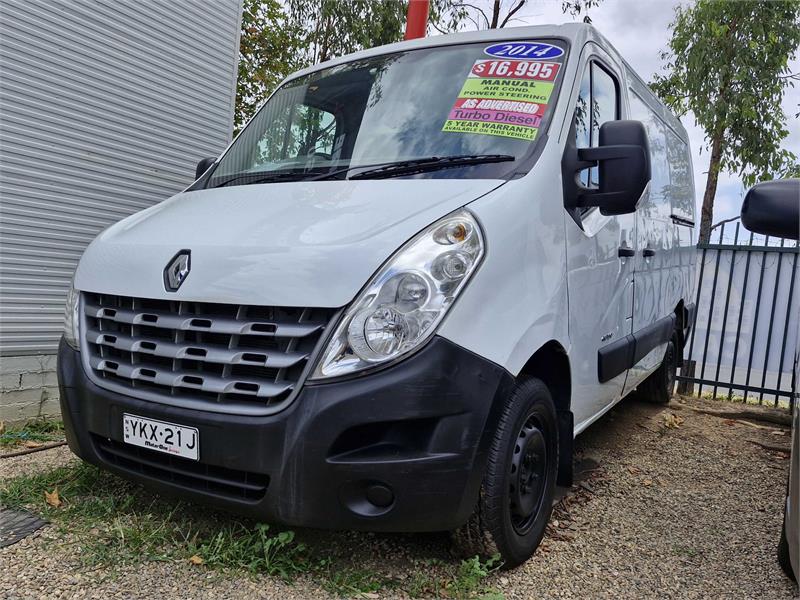 2014 RENAULT MASTER X62 SWB LOW 6 SP MANUAL VAN