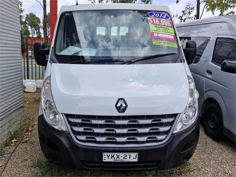 2014 RENAULT MASTER X62 SWB LOW 6 SP MANUAL VAN
