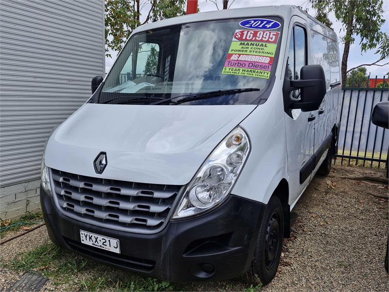 2014 RENAULT MASTER X62 SWB LOW 6 SP MANUAL VAN
