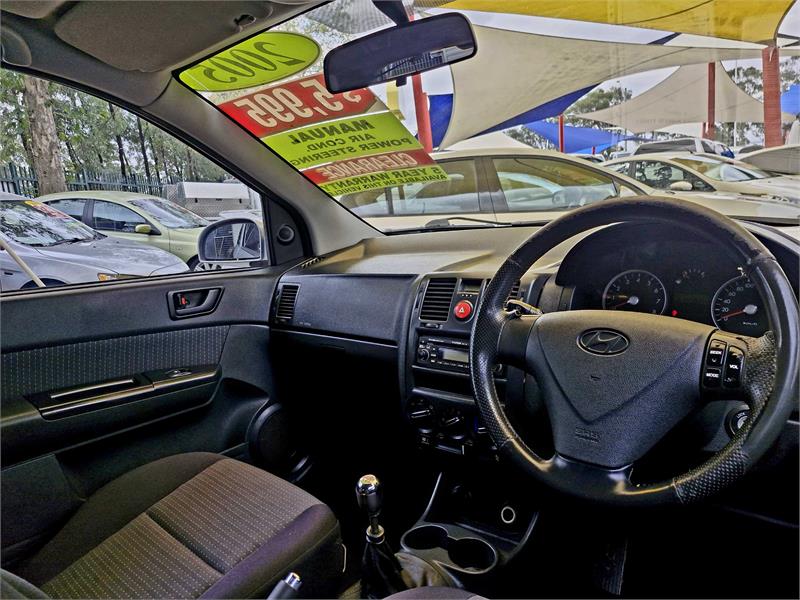 2005 HYUNDAI GETZ TB UPGRADE 1.4 5 SP MANUAL 3D HATCHBACK