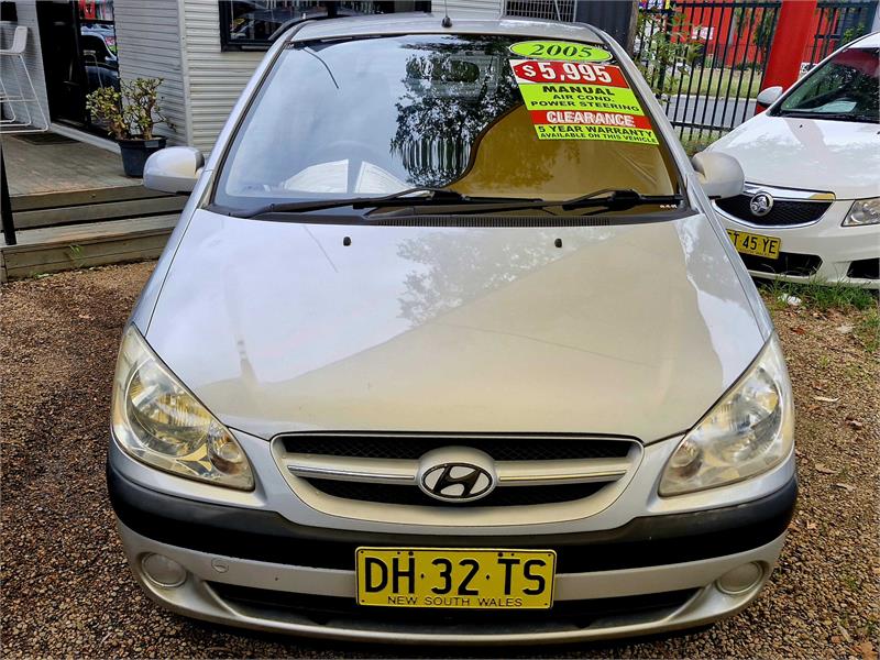 2005 HYUNDAI GETZ TB UPGRADE 1.4 5 SP MANUAL 3D HATCHBACK